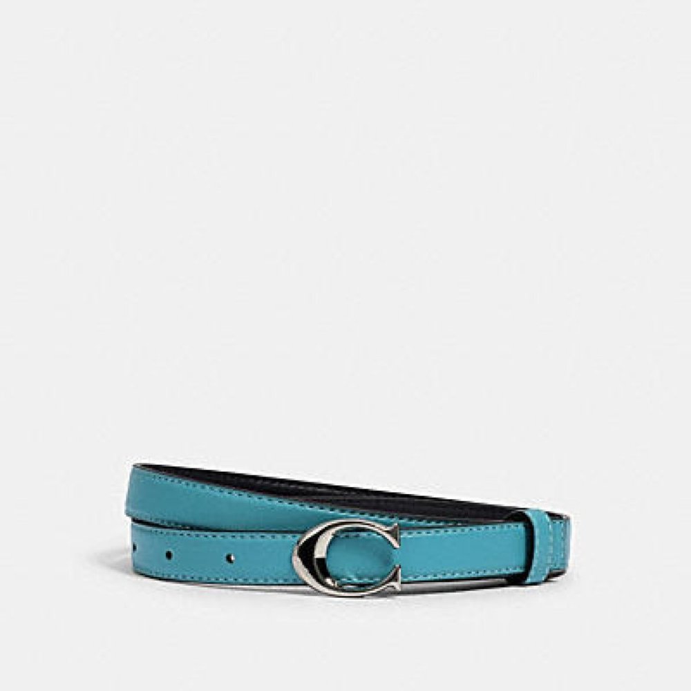$89 *NEW!! COACH SIGNATURE BUCKLE BELT, 18MM - Picture 9 of 12